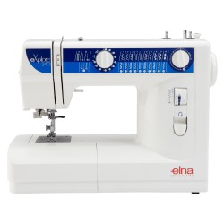 Elna 240 Dikiş Nakış Makinesi | Tek Adımda İlik Dahil 23 Değişik Dikiş Ve Piko Desen | 5mm Genişliğinde Zikzak Yapabilme | 4mm Dikiş Adım Ayarı | Otomatik İplik Takma | İğne Pozisyonu