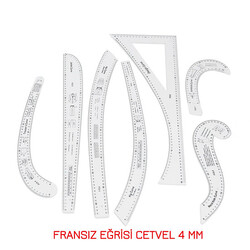 Fransız Eğrisi Cetvel Seti 4MM FCS-7 ADET