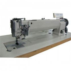 Highlead GC20638-25D Uzun Kafa İplik Kesicili Çift  İğne Çift Pabuç İptalli Kilit Diliş (64 cm)