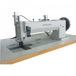 Highlead GC20698-5T-K Elektronik çift papuç tek iğne extra kalın materyaller ayak kaldırma merdaneli 51 cm