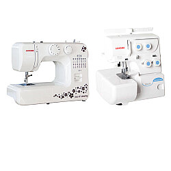 Janome 311 Joy of Sewing Dikiş Makinesi ve 8002D Overlok Makinesi Avantajlı Paket
