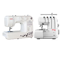Janome 311 Joy of Sewing Dikiş Makinesi ve Elmas 328 Overlok Makinesi Avantajlı Paket