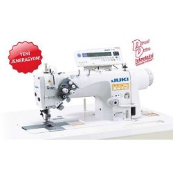 Juki LH-3578A-7 Direct Drive İğne Transportlu Elektronik Büyük Mekik Çift İğne Düz Dikiş Makinası