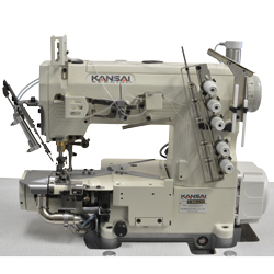 Kansai Special RX-9803A-LK/UTC Soldan Bıçaklı Havalı İplik Kesicili Burunlu Reçme Makinası