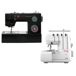 Singer 4432 Heavy Duty Dikiş Makinesi ve Elmas 328 Ev Tipi 4 İplik Overlok Makinesi Avantajlı Paket