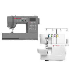 Singer HD6805C Dikiş Makinesi ve Singer S0105 Overlok Makinesi Avantajlı Paket