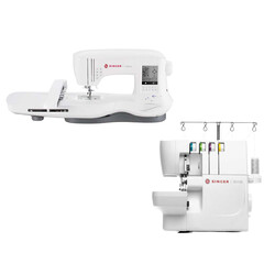 Singer Legacy SE 300 Elektronik Dikiş Nakış Makinesi ve Singer S0105 Overlok Makinesi Avantajlı Paket