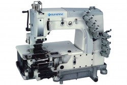 Sunshine DB-78704 PMD 4 İğne Zincir Dikiş Lastik Makinası (8.5mm) Kavramalı Motor