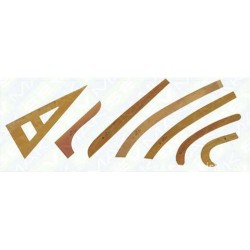 Turhan Ahşap Riga Cetvel Takımı - 7 Parça